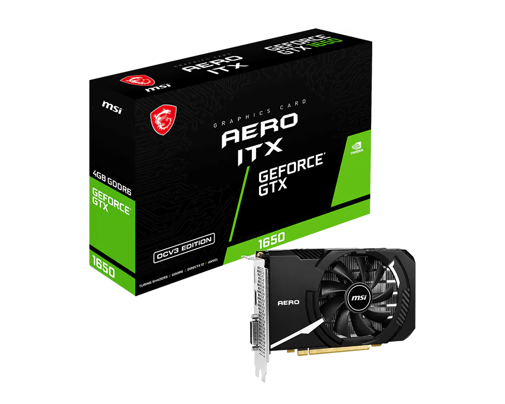 MSI GeForce® GTX 1650 D6 AERO ITX OCV3